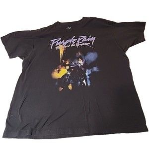 Prince Purple Rain and The‎ Revolution T-Shirt Graphic Tee Mens 3XL